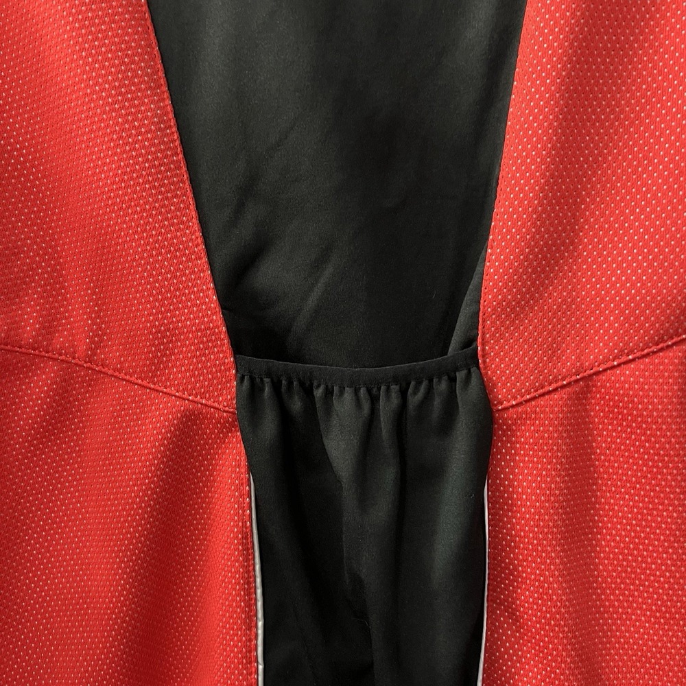 Arsuxeo Cycling Jacket Red Black Mens Medium Reflective Full Zip Bike Pockets - Picture 8 of 12